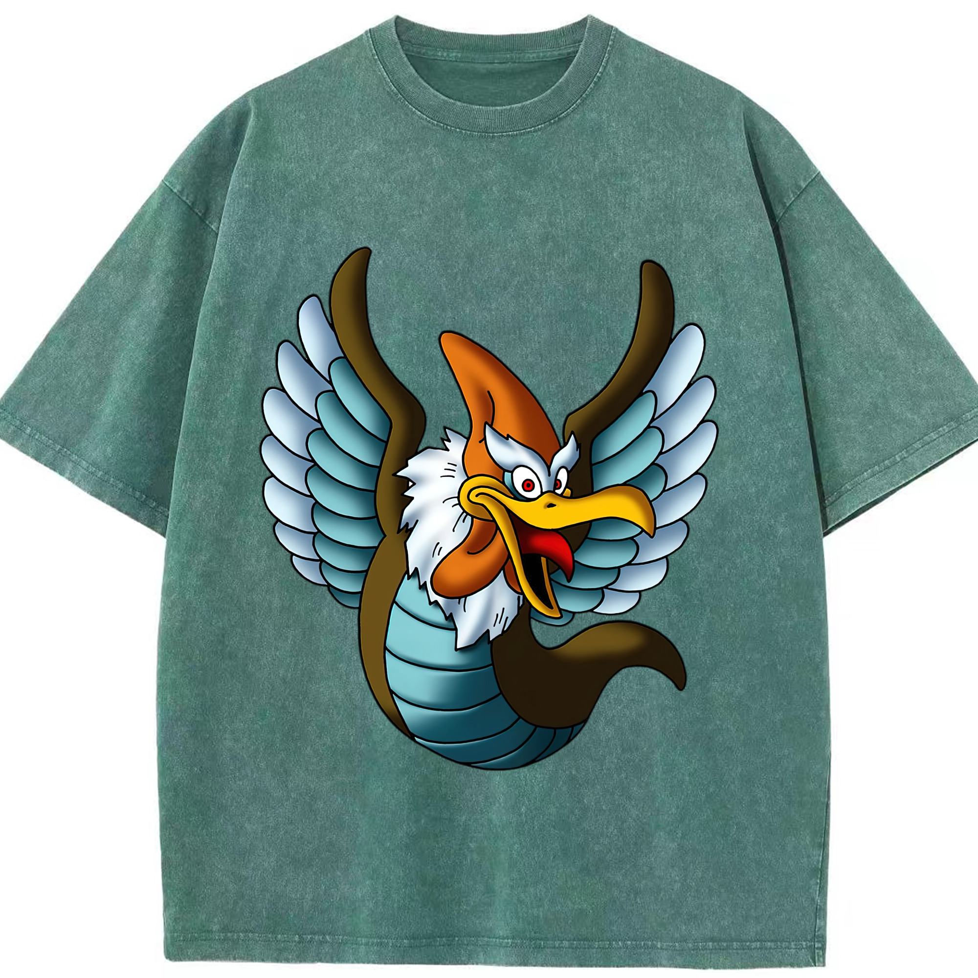 （画像用） ドラゴンクエスト Doragon Kuesuto Dragon Quest 綿100% ヴィンテージ風 半袖Tシャツ（フロントプリント）